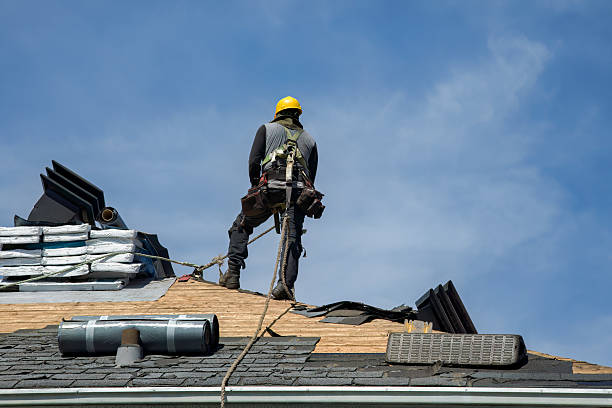 Professional Roof Replacement technician working in Fort Hunter, NY